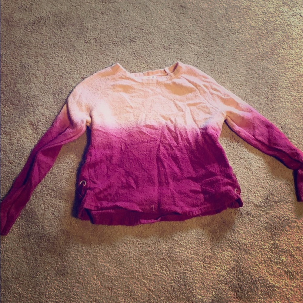 Justice Pink Faded Sunset Sweater